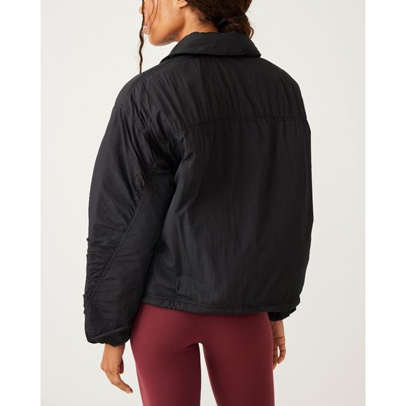 🎉LAST CHANCE🎉 FP MOVEMENT Off The Bleachers Coaches Jacket / Black - Picture 9 of 11